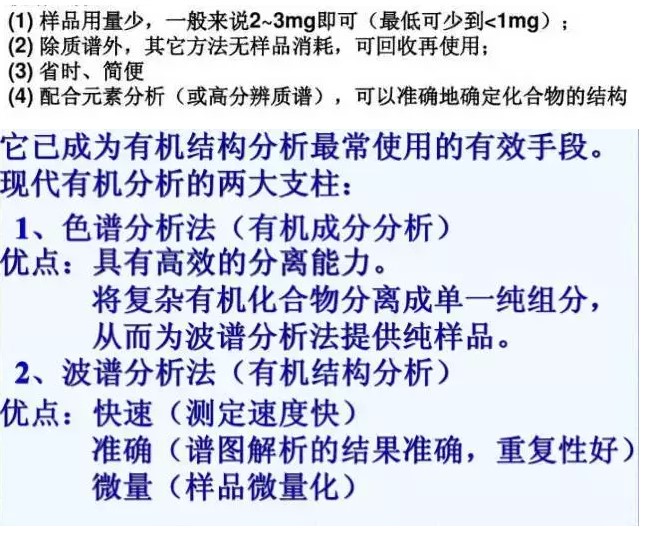 波譜分析的特點 波譜分析的特點